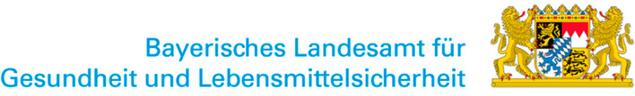 Alt-Text: „Logo des Bayerischen Landesamts für Gesundheit und Lebensmittelsicherheit, das auf die Bedeutung von Gesundheitsüberwachung und Sicherheitsrichtlinien in der Arbeitsmedizin verweist.“.