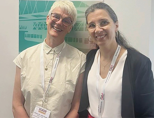 © Foto: DGAUM Die Tagungsleiterinnen Prof. Simone Schmitz-Spanke ( links ) und Prof. Jesssica Lang